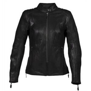 NEW TRIUMPH women’s roxbury leather motorcycle jacket in black